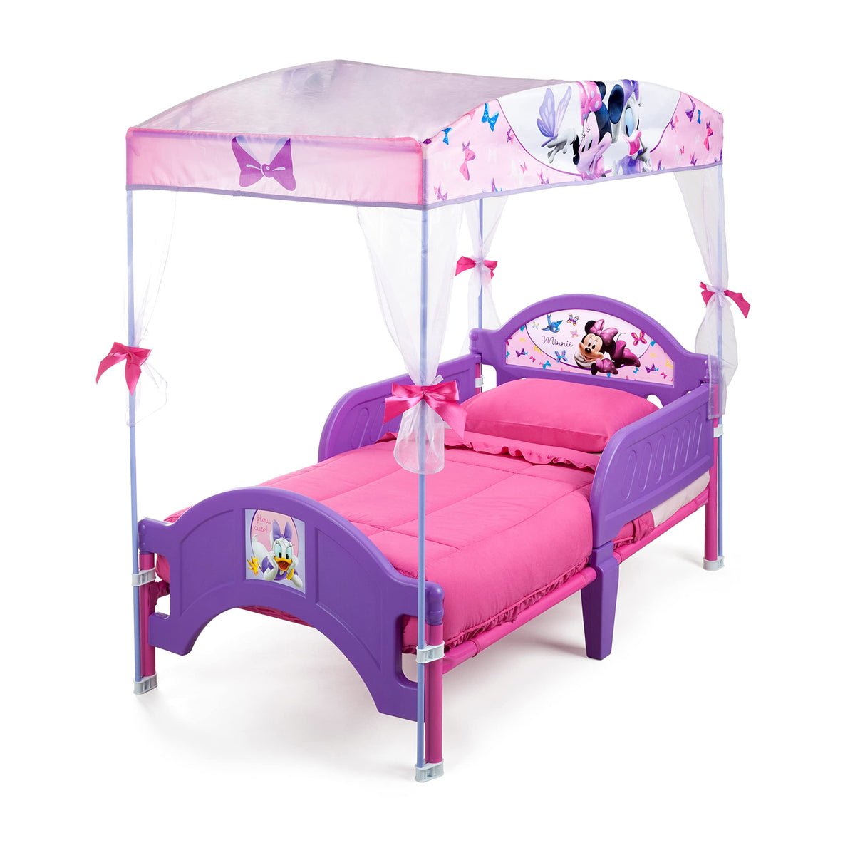 Delta Children's Products Minnie Mouse Canopy Toddler Bed,Purple Delta Children