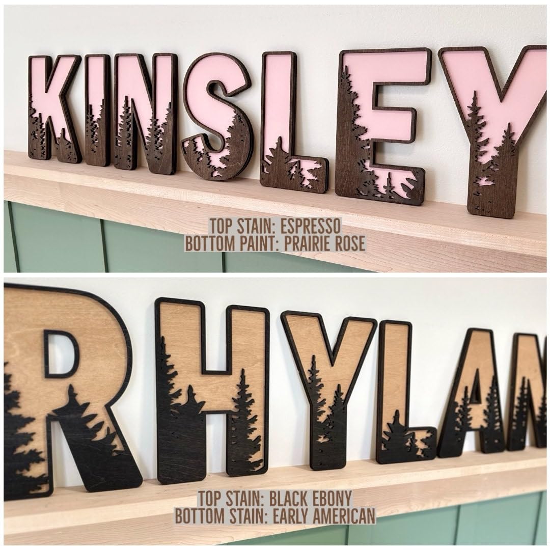 Personalized Wooden Name Sign for nursery, Wall letters Customized Name Sign Baby Room Decor, Baby Nursery Name Sign Wood Signs Personalized Baby Name Sign, Personalized Name Sign Wooden Baby Sign MONTOJOY