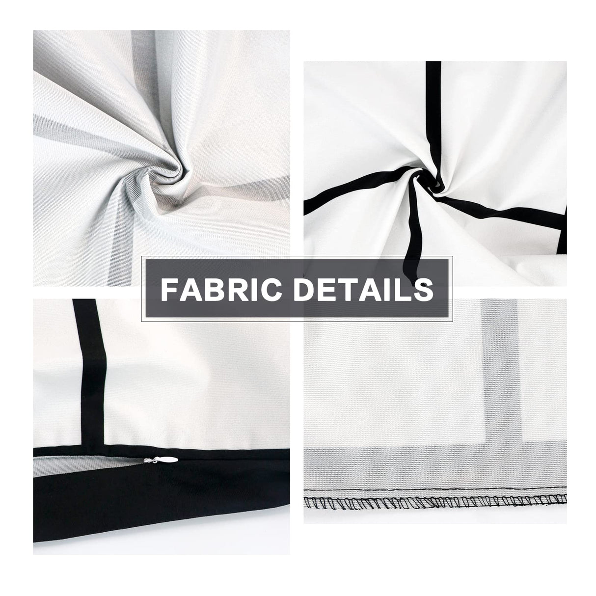 MAIKESUB 4 Pcs Sublimation Blank Lattice Pillow Cases Cushion Cover Throw Pillow Covers for Sublimation Printing 15.7 x 15.7 Inch with Invisible Zippers DIY No Pillow Insert 4 Panel MAIKESUB