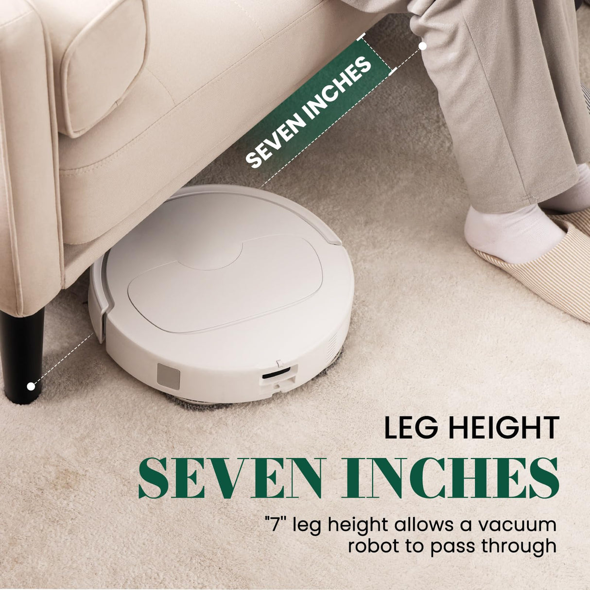 COUCHOICE 45" Beige Comfy Loveseat Sofa for Small Spaces, Small Sofa with Removable Washable Cover, High Density Foam Cushions, Solid Wood Frame, Ideal for Apartments, Easy to Assemble COUCHOICE