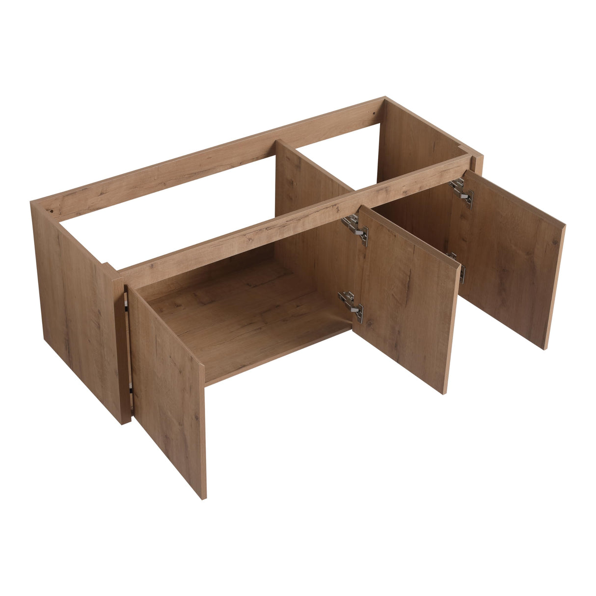 Malwee 48 Inch Floating Bathroom Vanity with Sink, 48'' Single Sink Wall Mounted Bathroom Vanity, with 2 Doors and White Resin Basin Sink Top (035-48) Malwee