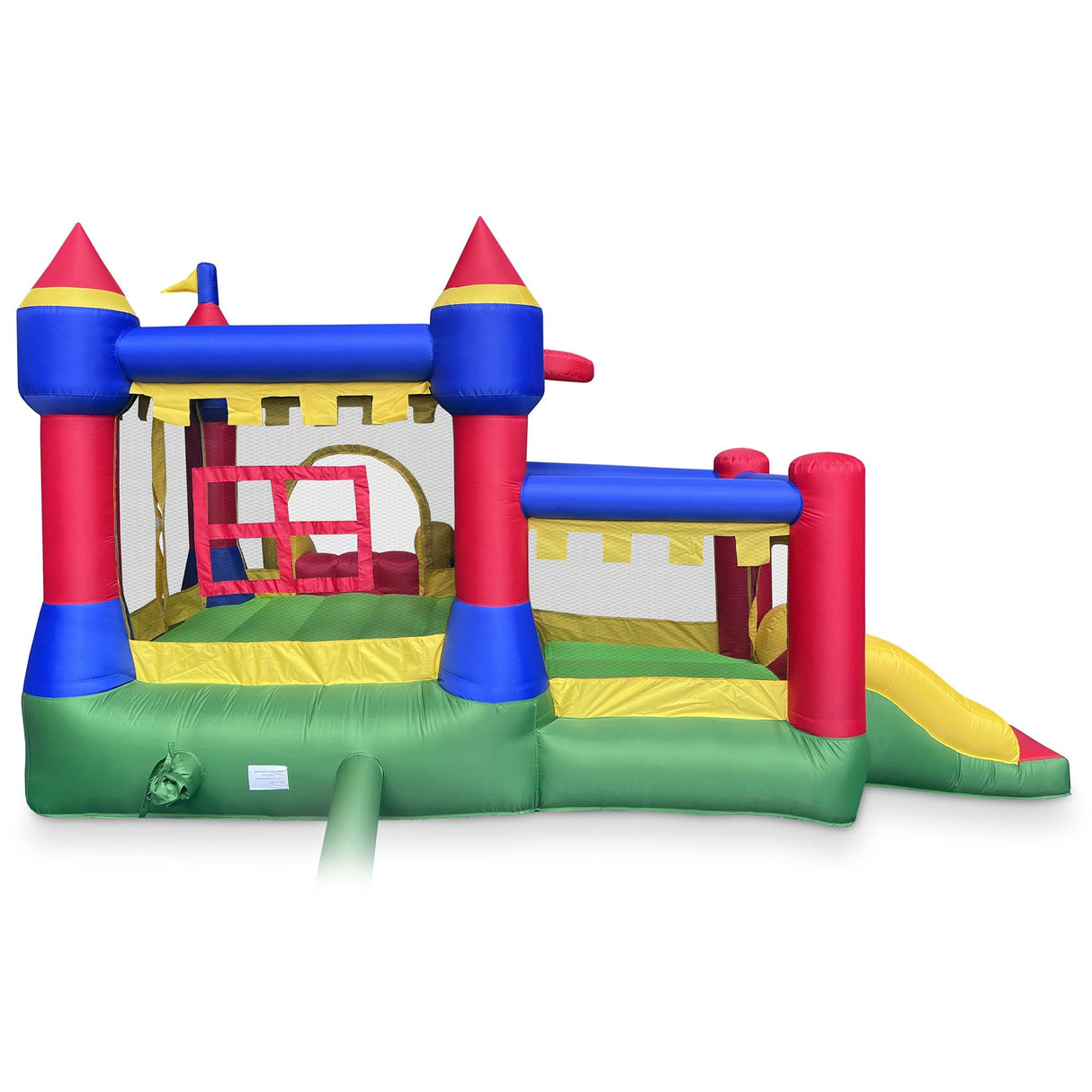 Cloud 9 Inflatable Castle Bounce House with Blower, Bouncer for Kids with Two Slides and Jumping Areas Cloud 9