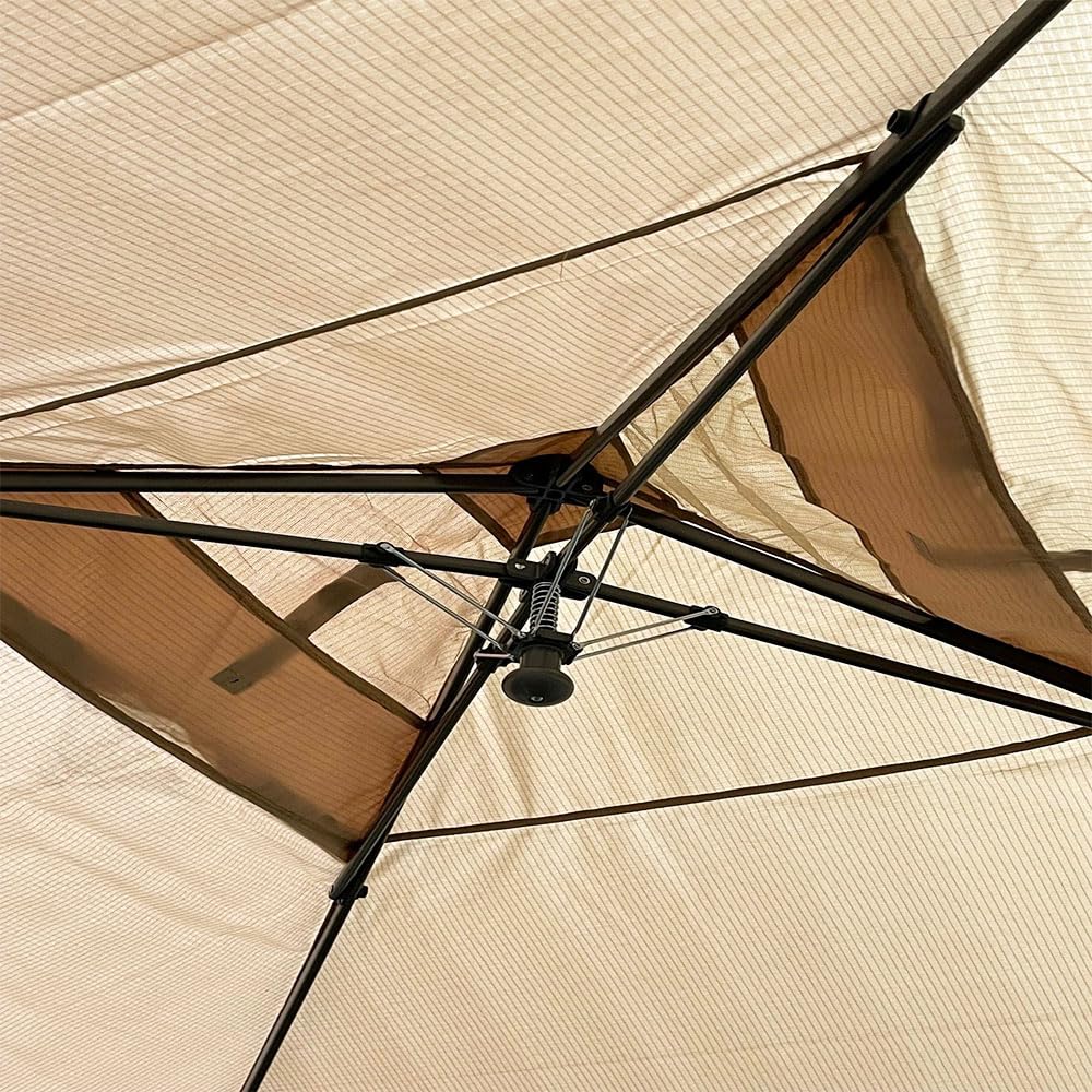 Garden Winds Custom Fit Replacement Canopy Top Cover Compatible with Coleman Oasis 1606532, 2156426, 2156428 13x13 Single Tier Tent - Upgraded Performance RIPLOCK 350 Fabric- Beige Garden Winds