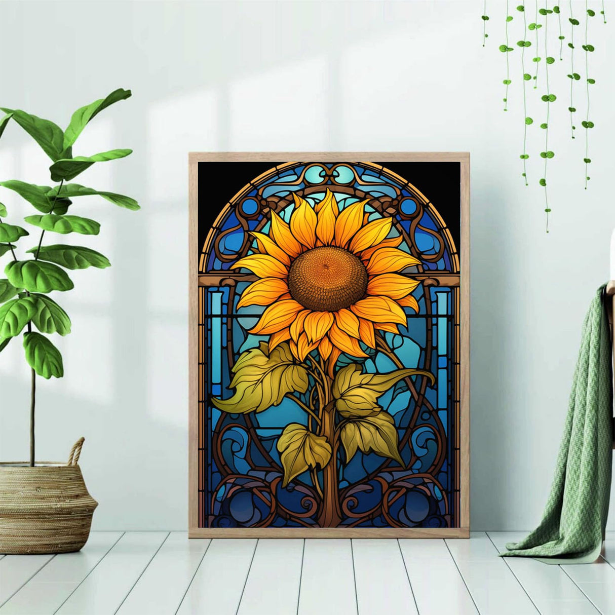 OFRKE Diamond Painting Kits for Adults Beginners 5D Diamond Art Kits with Round Diamonds Gem Art Full Drill Sunflower Painting for Home Wall Decor Gifts 12x16inch OFRKE