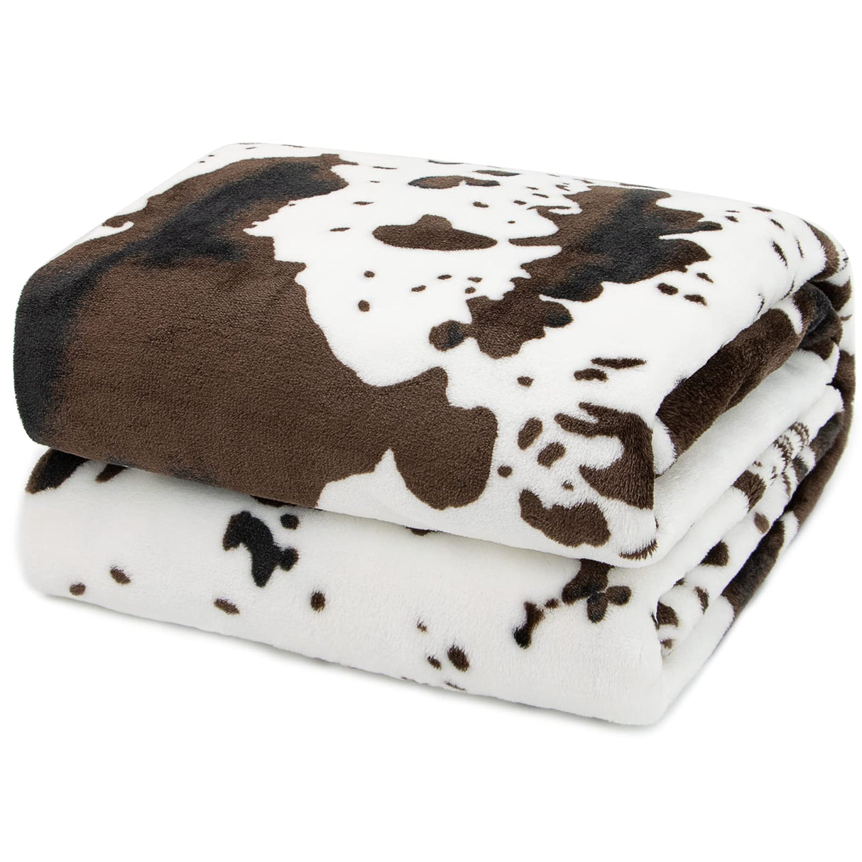 Cow Print Blanket Soft Fleece Flannel Cozy Cute Cow Blankets Warm Plush Lightweight Throw Blanket All-Season for Couch Sofa Bed Cow Blankets and Throws for Adults Kids Boys Teens Gifts 50"x60" HSEEC