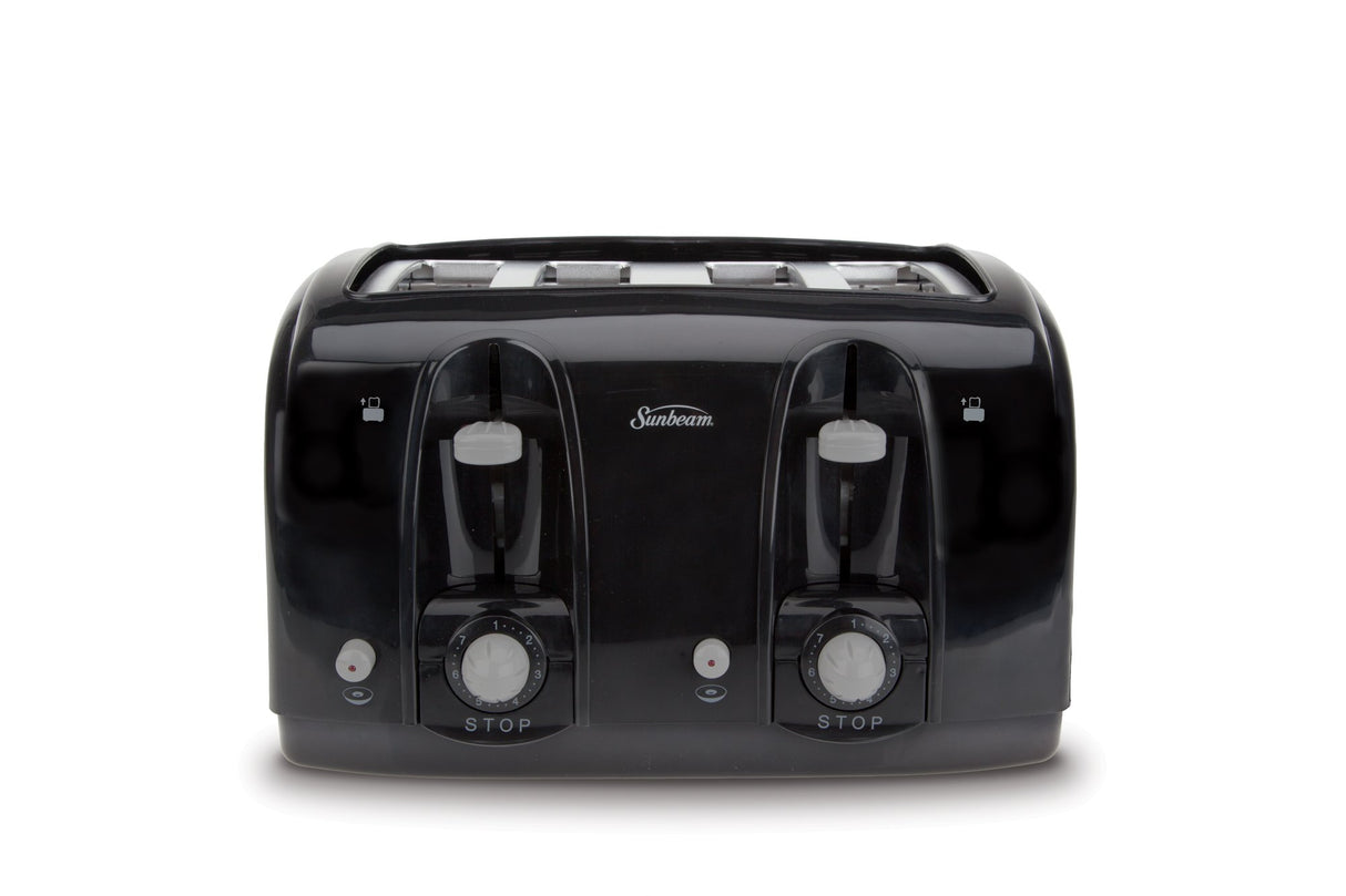 Sunbeam Wide Slot 4-Slice Toaster, Black (003911-100-000) Sunbeam