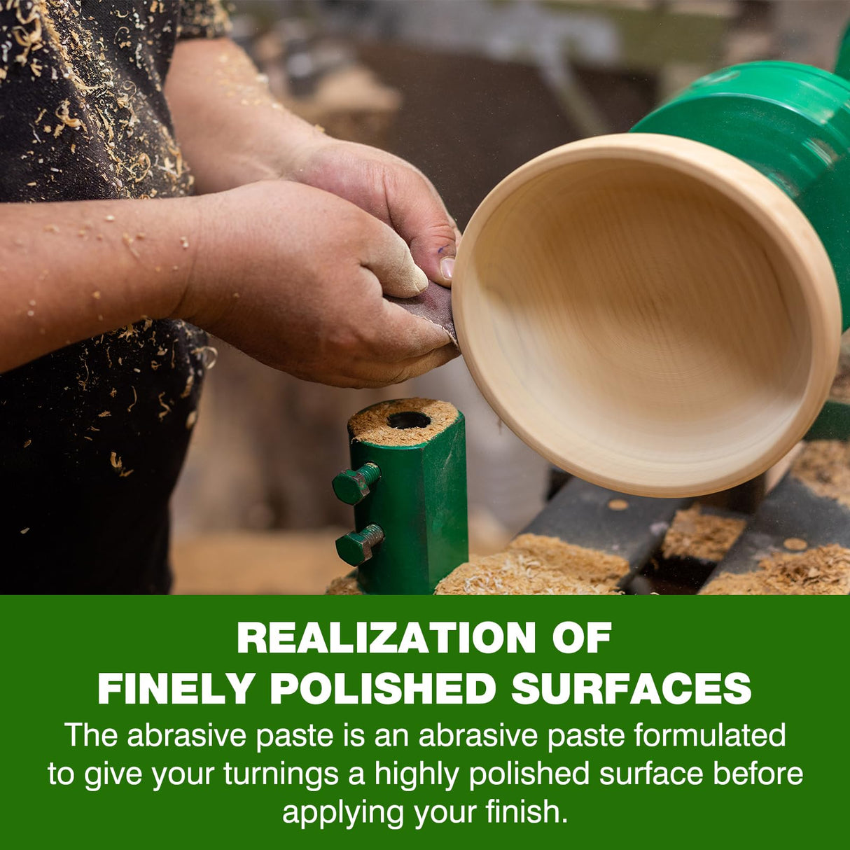 Premium Paste Wax for Wood - Resin Polishing for Woodturning - Friction Polish for Woodturning - Wood Polishing Compound - Restores Shine to Dull Finishes LIIZOUSUDA