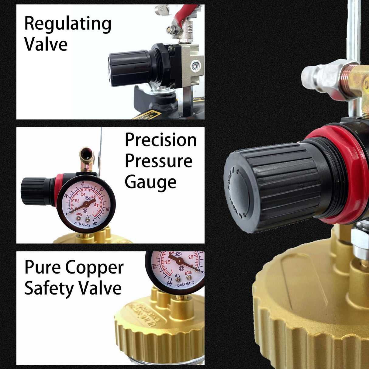 Spray Paint Pressure Pot Tank,2L Paint Sprayer for House Painting,2mm Nozzle Pressure Pot Spray Gun,10FT Air & Fluid Hose,Air Pressure Paint Pressure Pot Architecture Construction Automotive,45PSI Max YESMRO