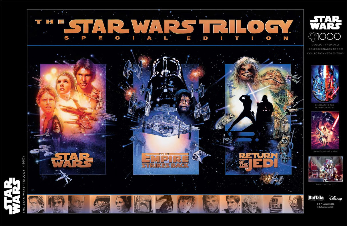 Buffalo Games - Star Wars - The Star Wars Trilogy - 1000 Piece Jigsaw Puzzle for Adults Challenging Puzzle Perfect for Game Nights - Finished Size is 26.75 x 19.75 Buffalo Games