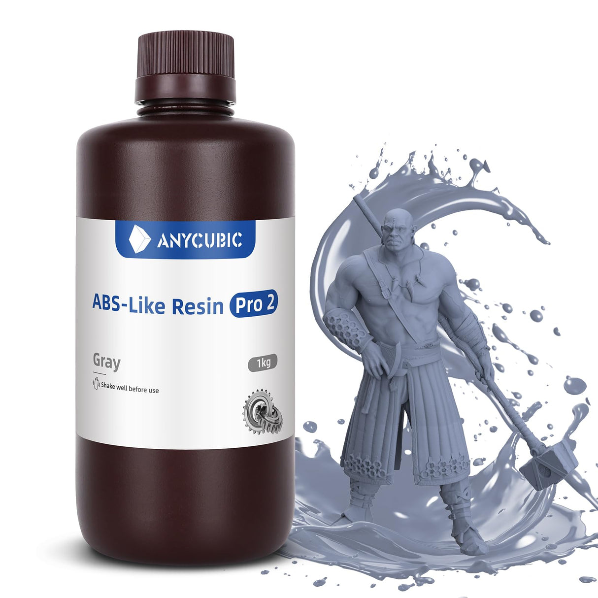 ANYCUBIC Wash and Cure 3 Station and ABS-Like Resin Pro 2 3D Resin, Grey 1KG ANYCUBIC
