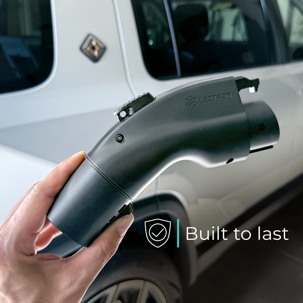 Lectron Tesla to J1772 EV Charging Adapter – NACS Converter, 48 Amp & 250V, Compatible with Tesla High Powered Connectors, Destination Chargers & Mobile Connectors for J1772 Electric Vehicles (Black) Lectron