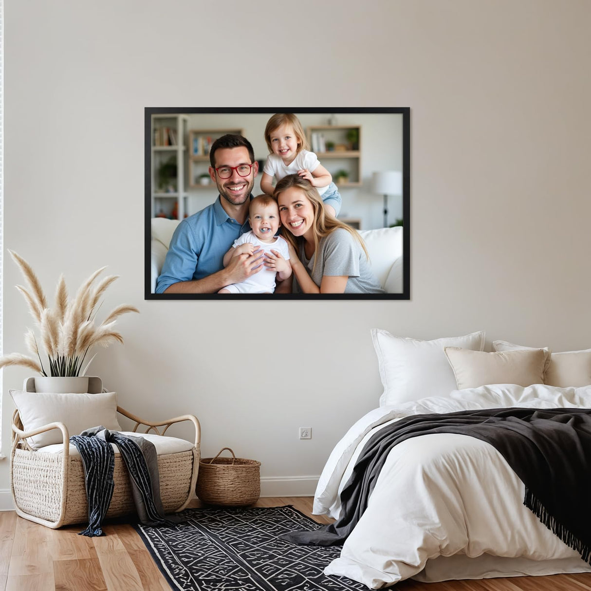 Giftgarden 19.7x27.6 Puzzle Frame Black, 50x70cm Picture Frame for 1000 Pieces Puzzles Wall Display, Single Giftgarden