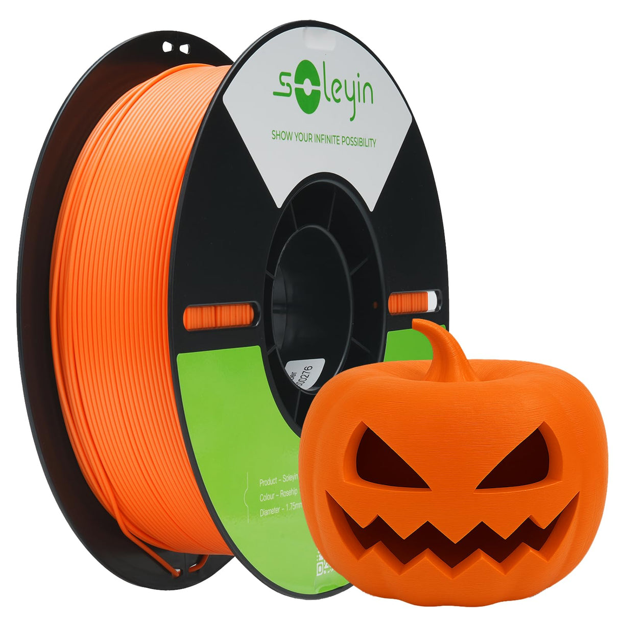 SOLEYIN Ultra PLA Filament 1.75mm PLA 3D Printer Filament High Speed 30-300mm/s Dimensional Accuracy +/- 0.02mm, 1kg Spool (2.2lbs), Soleyin by Creality Filament, Fit Most FDM 3D Printer, PLA Rosehip SOLEYIN