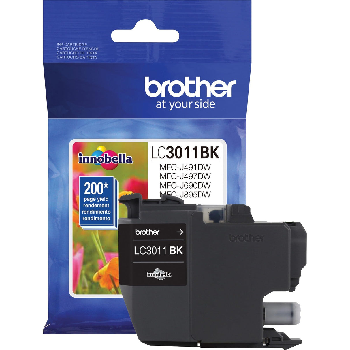 Brother Printer LC3011BK Singe Pack Standard Cartridge Yield Upto 200 Pages LC3011 Ink Black Brother