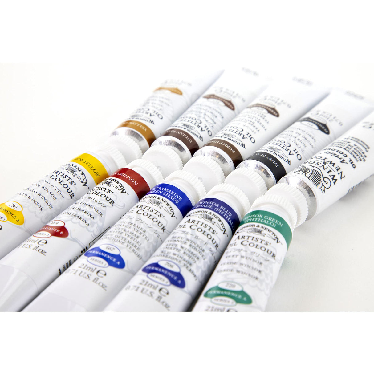 Winsor & Newton Artists 1290143 Oil Paint Set with Highest Possible Pigmentation, Highest Light Fastness - Introductory Set 10 x 21 ml Tubes Winsor & Newton