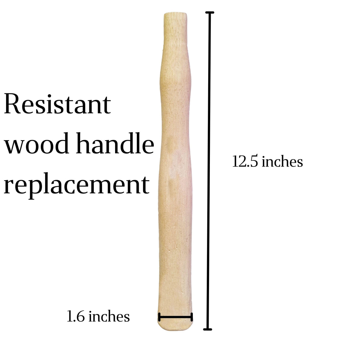 2 pack Wood Sledge hammer handle replacement for 2, 3 and 4 lb Complete Set with Wooden and Steel Wedges - Wood replacement ball pien hammer handle - Wood tool handle - Wooden handle hammers in bulk Cuitáxi