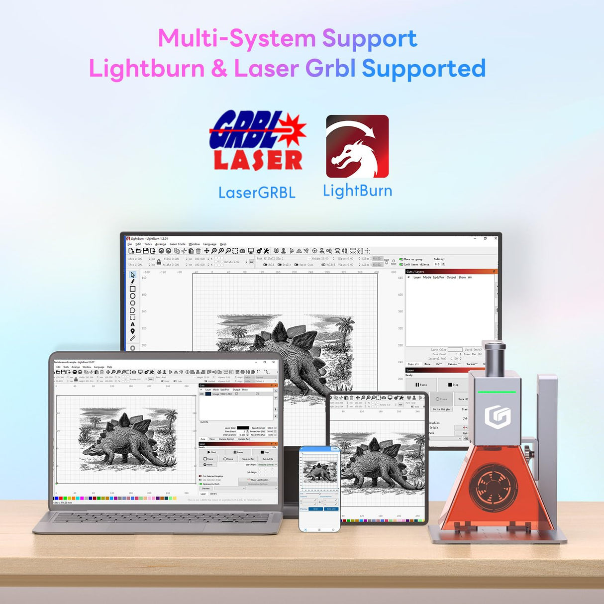 Longer Nano Portable Laser Engraving Machine - 5000mm/s High Speed, 6W Laser Output Power, 0.05mm Precision, Suitable for Wood, Acrylic, Leather, Fabric, Metal, Ceramic, DIY Projects Longer