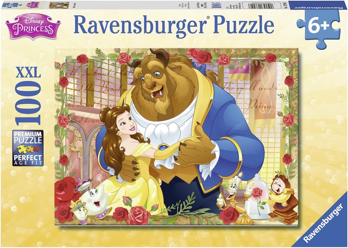 Ravensburger Disney Princess: Belle & Beast Puzzle Set | 100 Piece | Kids Educational Toy | Ideal for Enhancing Cognitive Skills for All Occasions Ravensburger