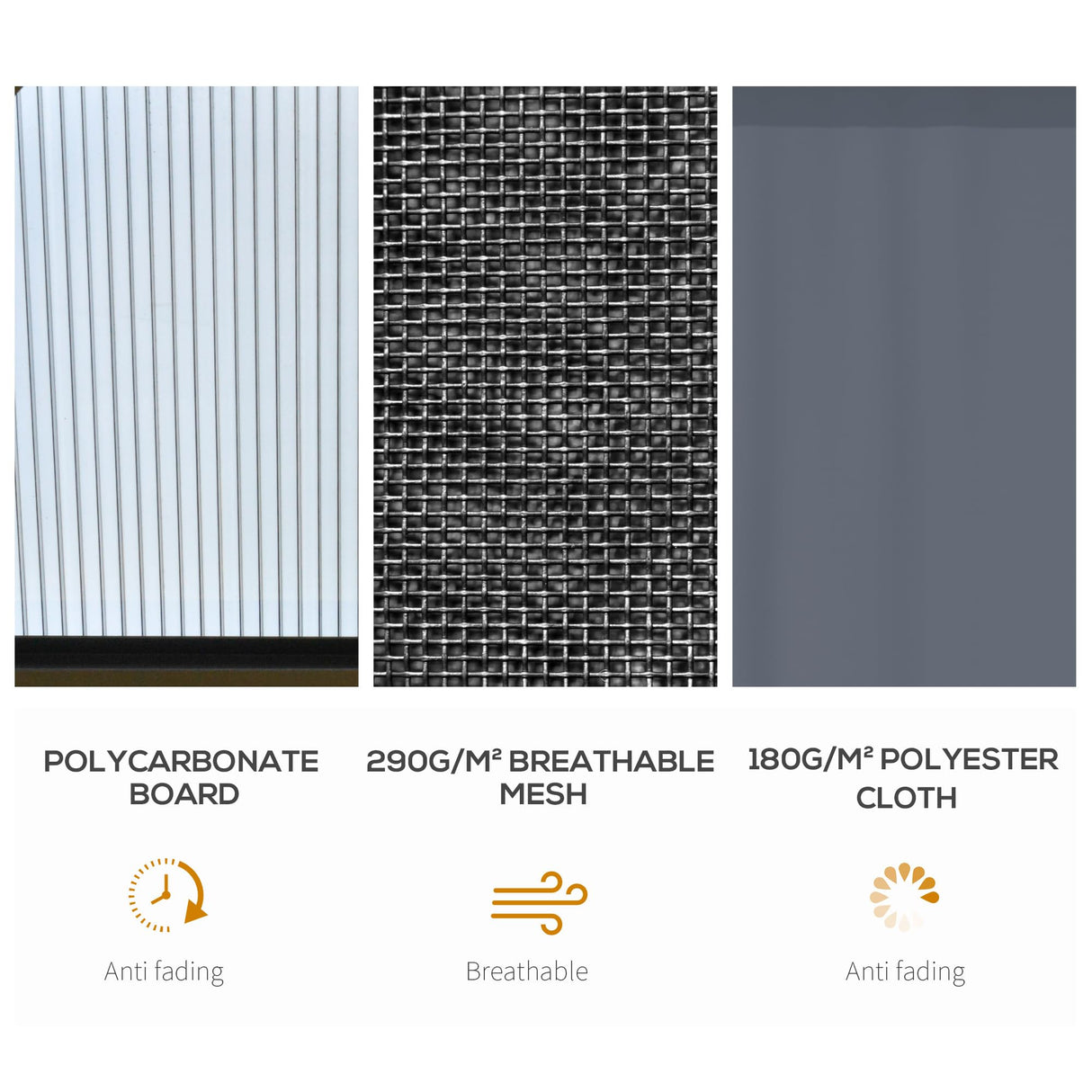 Outsunny 10' x 10' Hardtop Gazebo Canopy with Polycarbonate Roof, Aluminum Frame, Permanent Pavilion Outdoor Gazebo with Netting, for Patio, Garden, Backyard, Deck, Lawn, Black Outsunny