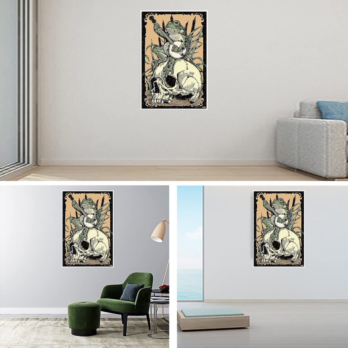 FORLAND Frog Diamond Painting Kits for Adults Beginners - 5D DIY Skull Full Drill Diamond Kits Painting Crafts for Home Wall Decor, Diamond Art Kits,12x16inch FORLAND