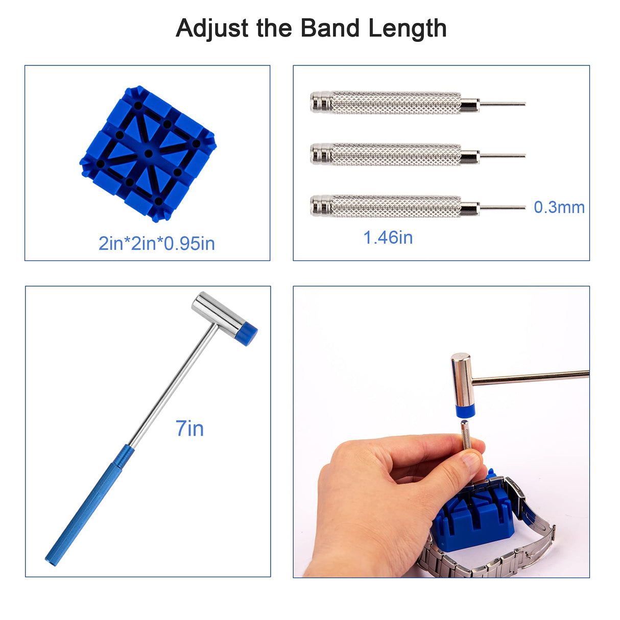 XOOL Watch Repair Kit - 210 Pcs, Battery Replacement & Case Opener Tools, Link Pin Tool Set with Carrying Case & Manual XOOL