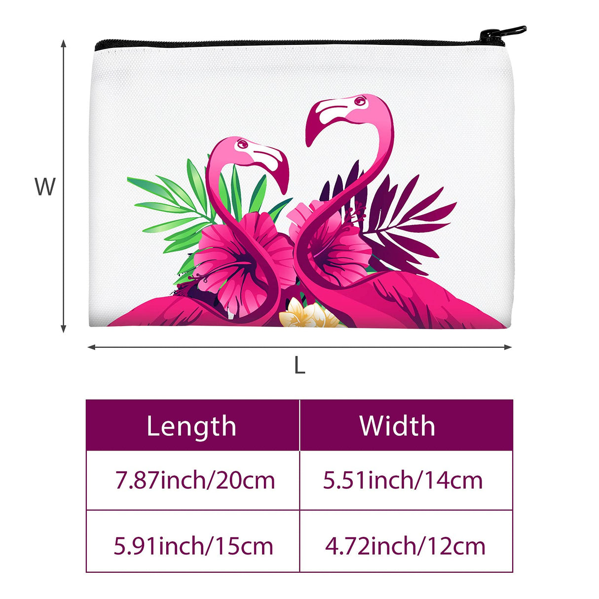 Xuniea 12 Pieces Cosmetic Bags Multipurpose Sublimation Blanks DIY Heat Transfer Makeup Bags Canvas Pen Case Pen Bag Iron on Zipper Toiletry Pouch (White, 7.9 x 5.5 Inch, 5.9 x 4.7 Inch) Xuniea