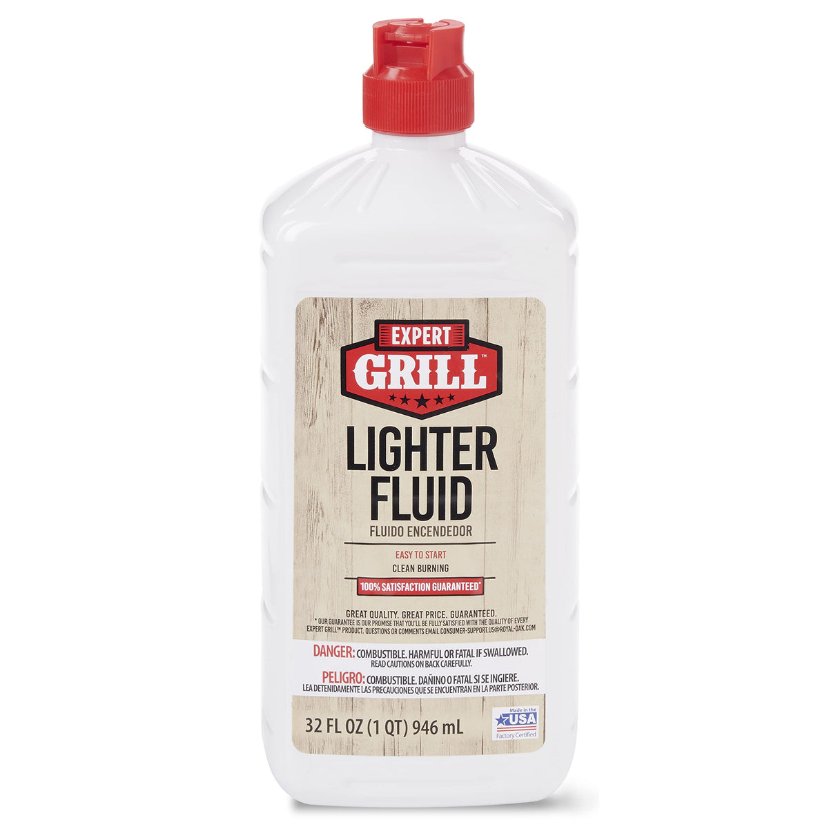 Expert Grill Charcoal Lighter Fluid, Odorless Lighter Fuel, 32 Oz Expert Grill