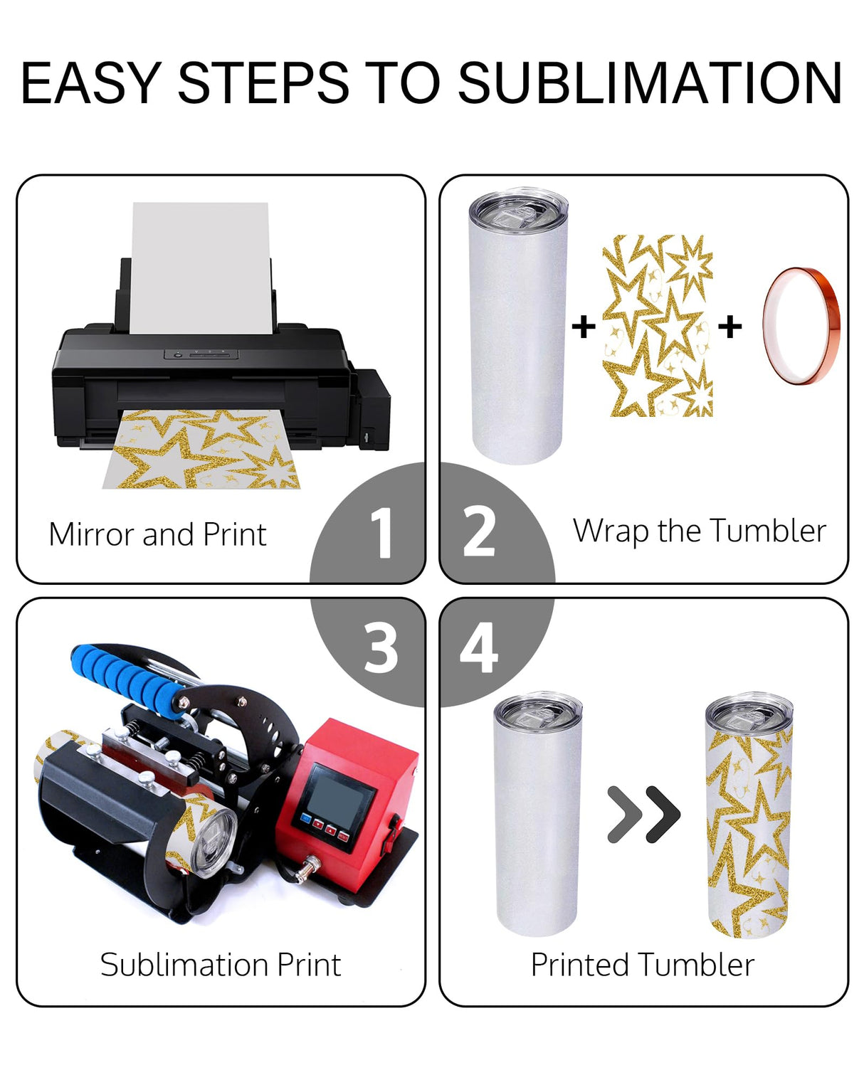 OFFNOVA Stainless Steel Glitter White 20 OZ Tumbler, 2 Pack with Lid and Straw, Sublimation Tumbler Blank Coffee Mug, Double-Walled Vacuum Insulated OFFNOVA