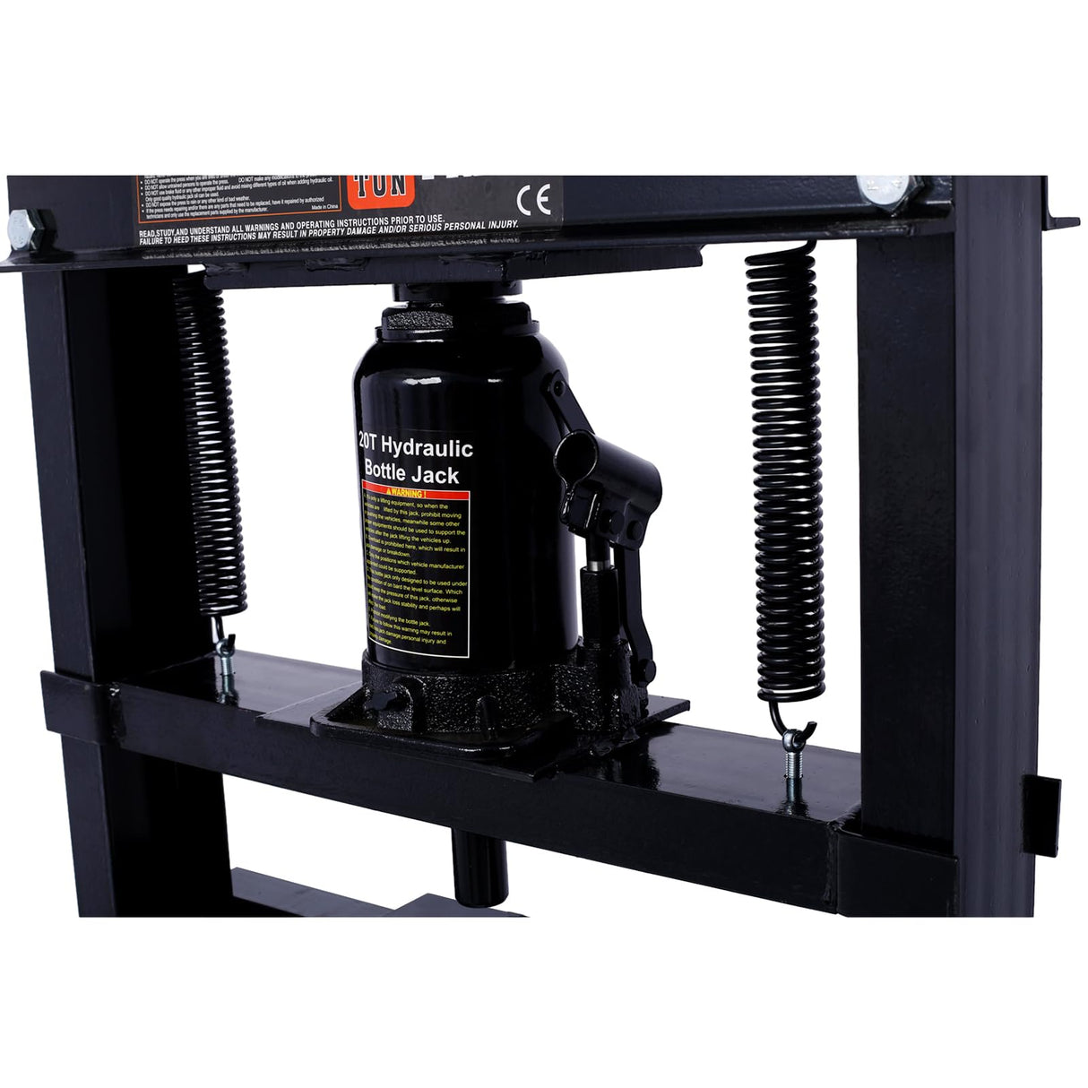 20 Ton Hydraulic Shop Press with Press Plates Adjustable Working Table H-Frame Garage Floor Press Including Bending Straightening Pressing Components Floor Stand Jack for Gears and Bearings Tzou