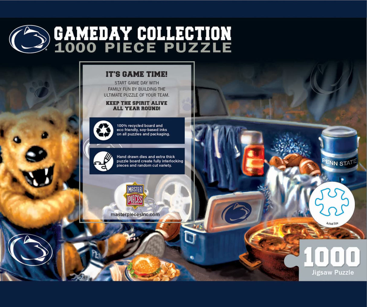 Masterpieces 1000 Piece Jigsaw Puzzle for Adults - NCAA Penn State Nittany Lions Gameday - 19.25"x26.75" Masterpieces