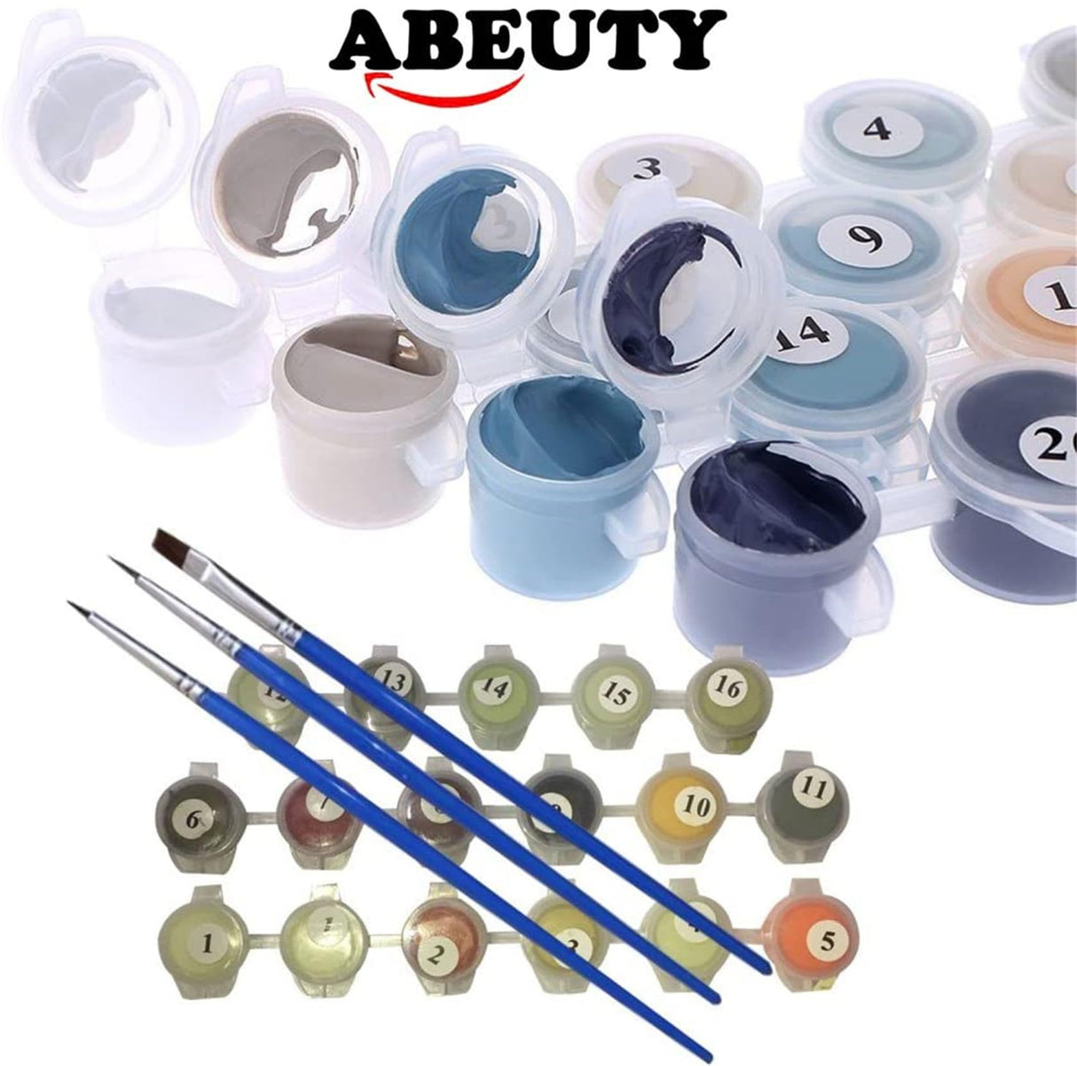 ABEUTY DIY Paint by Numbers for Adults Beginner, Purple Flower Rural Cabin Landscape 16x20 inches Number Painting Home Decoration Crafts (No Frame) ABEUTY