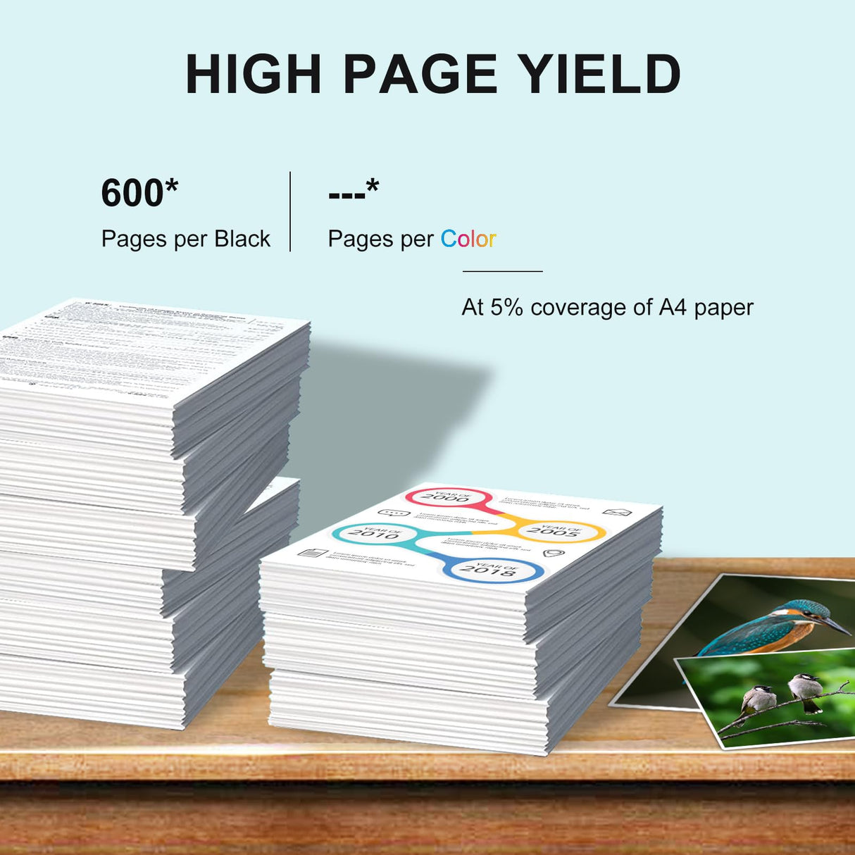 WORTHDO LC401XL High Yield Black Ink Cartridges Compatible for Brother LC401 XL Black Work with Brother MFC-J1010DW MFC-J1012DW MFC-J1170DW Printer (2 Pack) WORTHDO