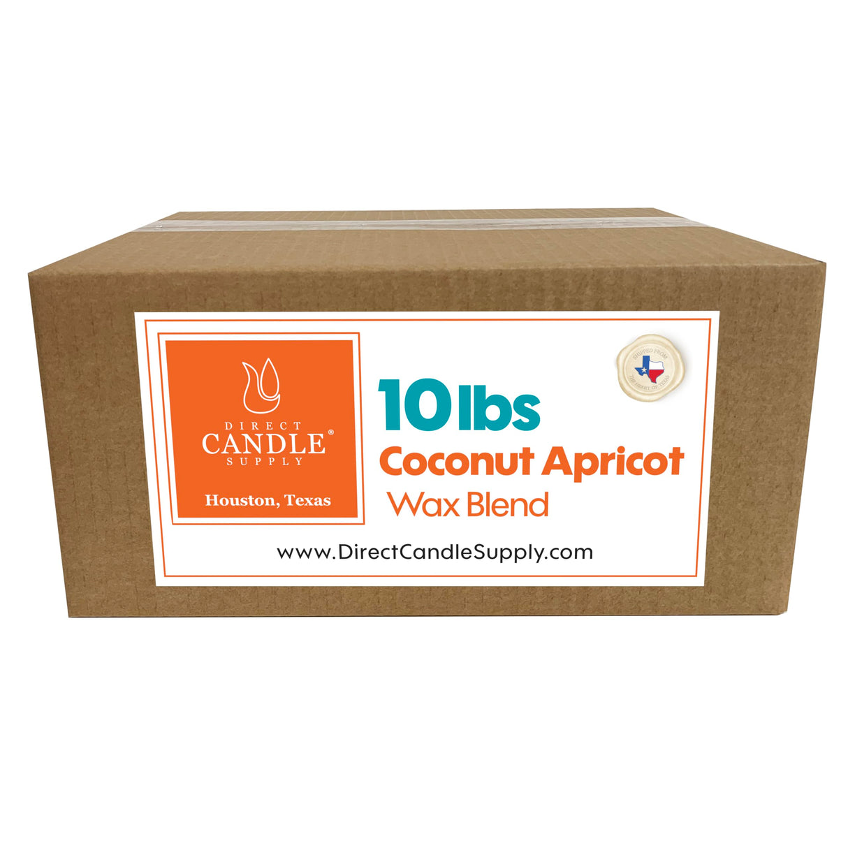 Direct Candle Supple Apricot Wax for Candle Making, 10lb Apricot Candle Wax Beads, Creamy Blend for High Load Fragrance Formulation, Candle Making Supplies Direct Candle Supply
