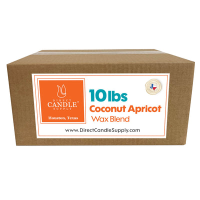 Direct Candle Supple Apricot Wax for Candle Making, 10lb Apricot Candle Wax Beads, Creamy Blend for High Load Fragrance Formulation, Candle Making Supplies