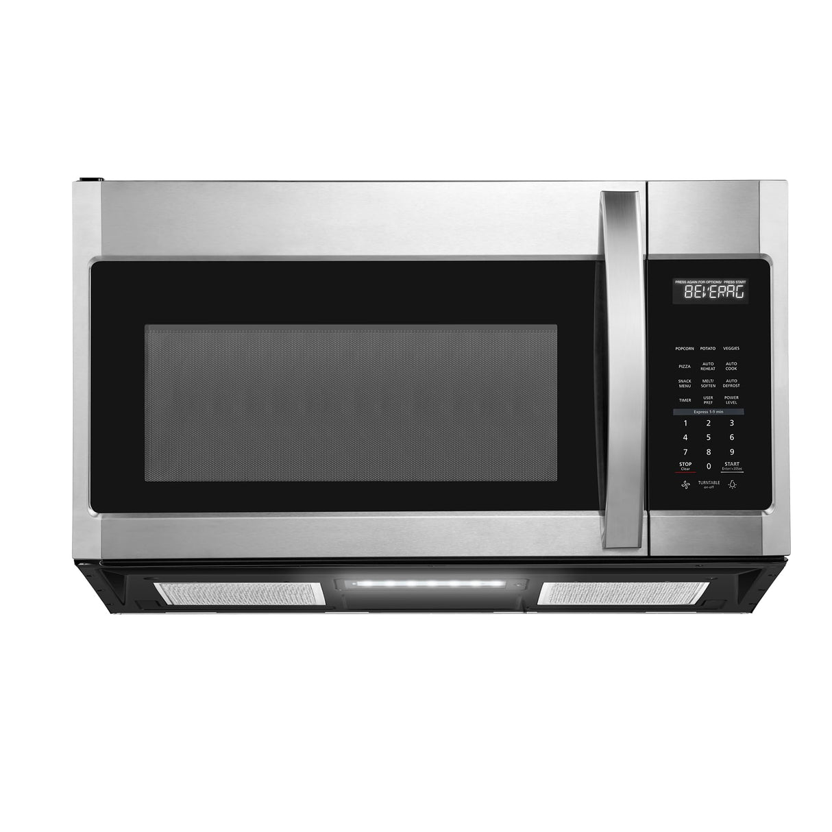 BLACK+DECKER EM044KB19 Over The Range Microwave Oven with One Touch, 1000 Watts, 400 CFM and Sensor Cooking, OTR 1.9 Cu.ft BLACK+DECKER