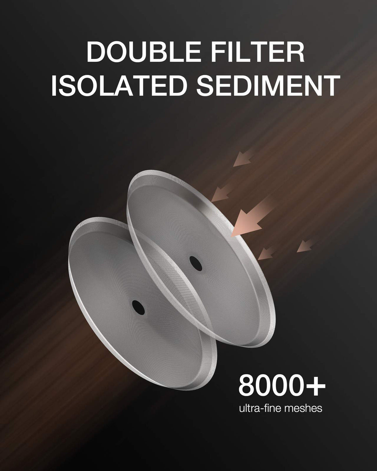 BAYKA 34 Ounce 1 Liter French Press Coffee Maker, Heat Resistant Thickened Borosilicate Glass Stainless Steel Brewer, Cold Brew Cafetera Teapot for Kitchen Travel Camping, Dark Pewter BAYKA