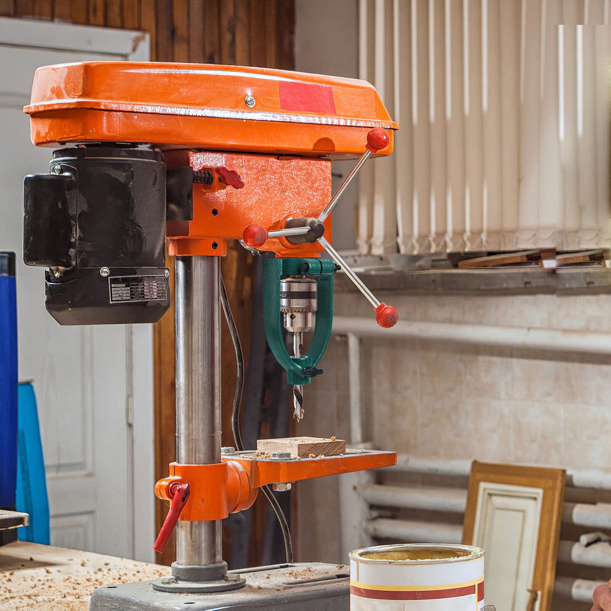 DOITOOL Drill Accessory Converter Attachment Accessories Machine Hole Bench Bit Location Mortiser Woodworking Log for Chisel Furniture Part Reducer Cutters Refit Mortise Cutter(40mm Drill Sleeve) DOITOOL