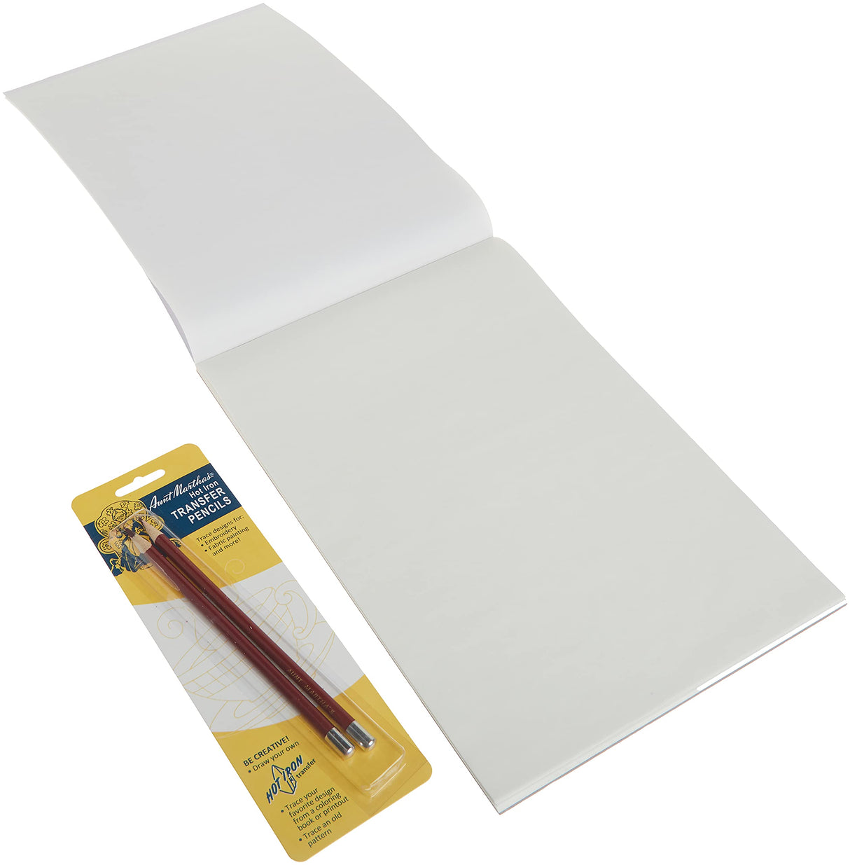 Aunt Martha's Create Your Own Iron-On Pattern Kit,Yellow,8 inch x 11 inch Aunt Martha's