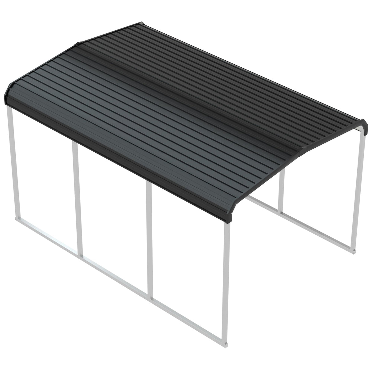 Xilingol Metal Carport, Heavy Duty Carport Canopy with Galvanized Steel Frame and Roof, Outdoor Storage Shed, Car Tent Garage Shelter for Pickup, Truck, Boat and Tractor, Grey (10x15 FT) Xilingol