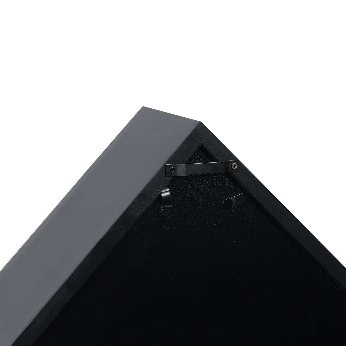 HBCY Creations Flag Display Case for 5' x 9.5' American Veteran Burial Flag Solid Wood Black Frame with Glass Front with Wall Mount or Standing HBCY Creations