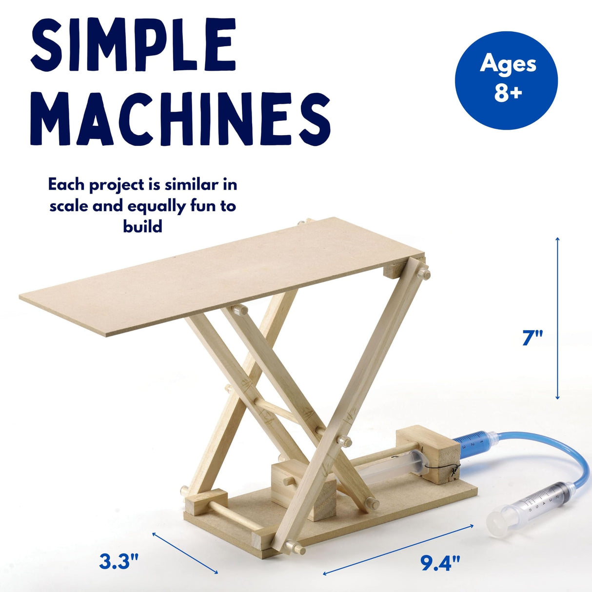 PATHFINDERS STEM Kit- Hydraulics 4-in-1– Build 4 Hydraulic Machines | Engineering Model Kit for Kids 8+ | Educational Science Toy | Learn Physics & Mechanics | Wooden DIY Project Pathfinders