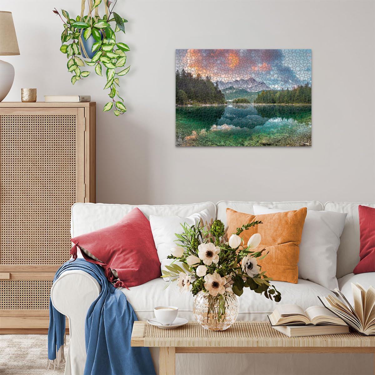 Ravensburger Eibsee Lake, Zugspitze, Germany 1000 Piece Jigsaw Puzzle for Adults | Unique, Pieces | Anti-Glare Surface | FSC Certified, Eco-Friendly | Amazon Exclusive Ravensburger