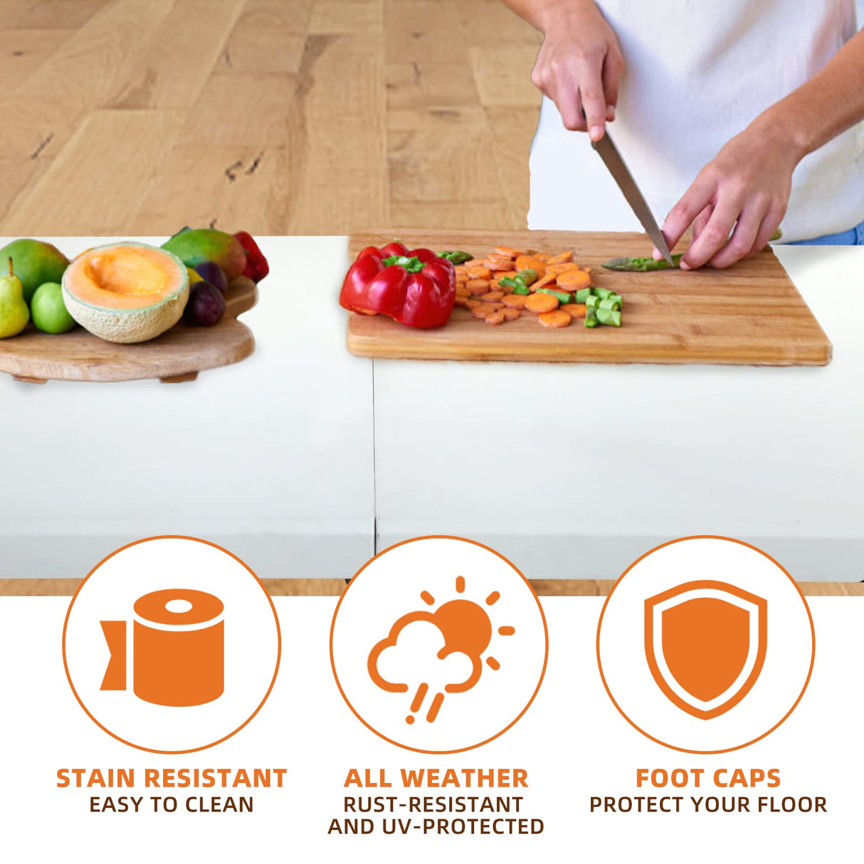 HKLGorg 6 Ft Heavy Duty Working Indoor Outdoor Plastic Folding Utility Party Dining Table Easy to Assemble with Lock Function White, 70.9 x 29.1 x 29.1 inches HKLGorg