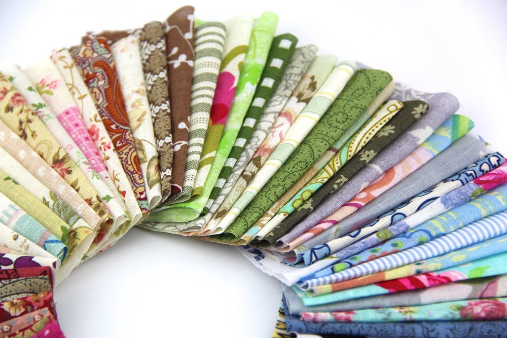 50pcs 1010cm Fabric Patchwork Craft Material Batiks Mixed Squares Bundle RayLineDo