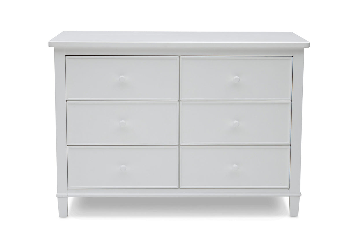 Delta Children Haven 6 Drawer Dresser, Greenguard Gold Certified, White Delta Children