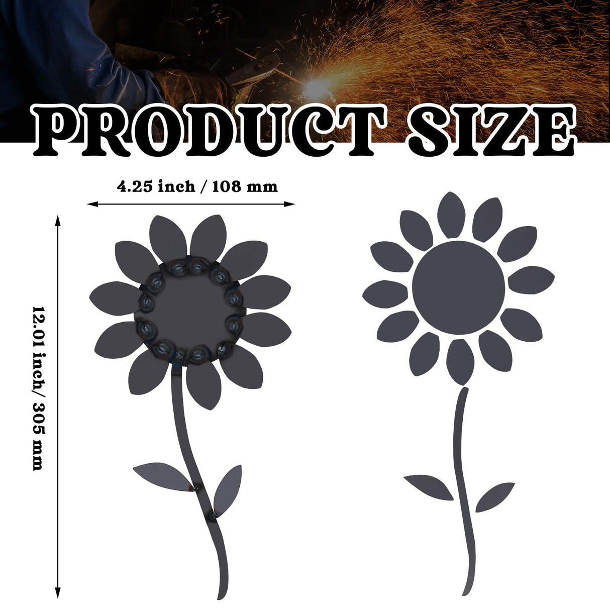 Therwen Welding Kits Flower Welding Coupons 16 Gauge Tig DIY Stainless Steel Welding Practice Kit Metal with Mig, Tig, Gas, Arc, Stick (Cute,1 Set) Therwen