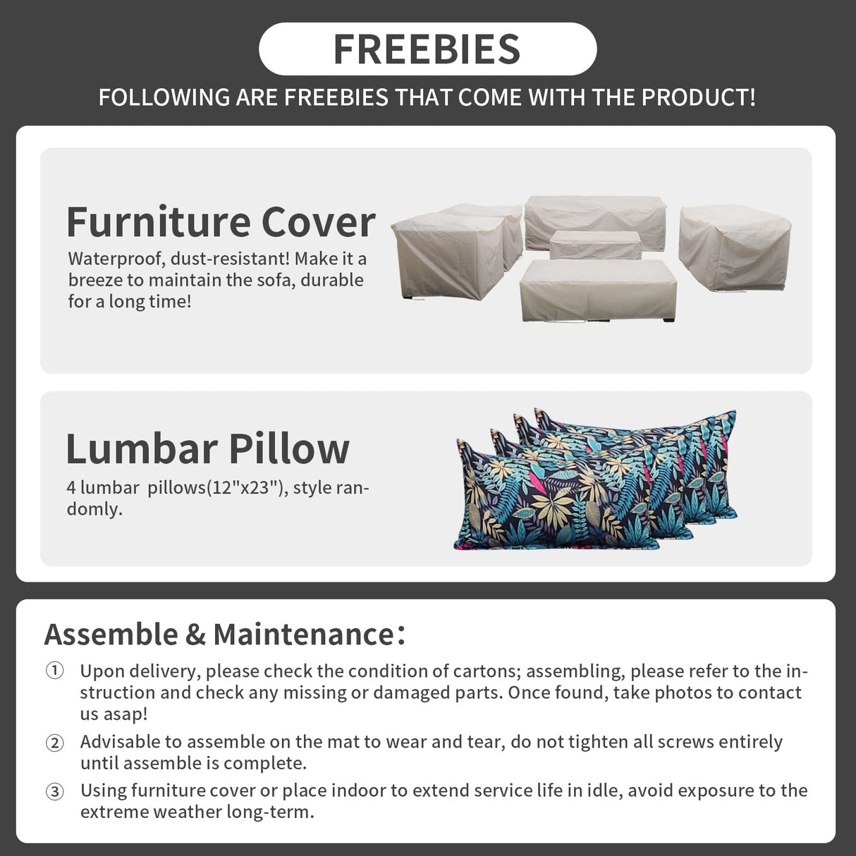 Patio Wicker Furniture Set 7 Pieces Outdoor Black Rattan Conversation Seat Couch Sofa Chair Set with Royal Blue Cushion and Furniture Covers Rattaner