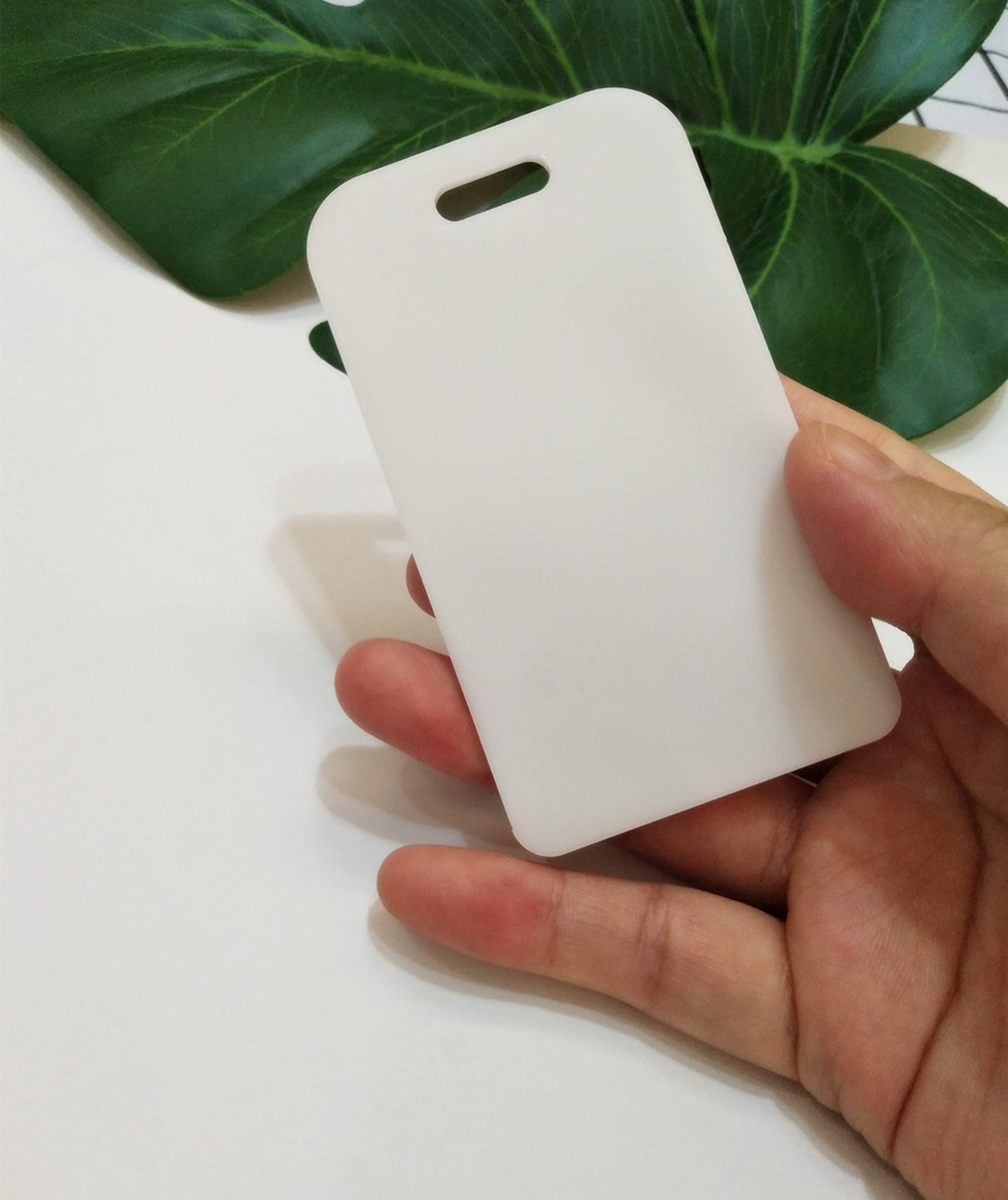 10pcs of Acrylic Rectangle Luggage Tags, Blank Acrylic Rectangle, Acrylic Blanks, Keychain Blanks, Acrylic Reserve Seating Tag (White) XIAOYUE