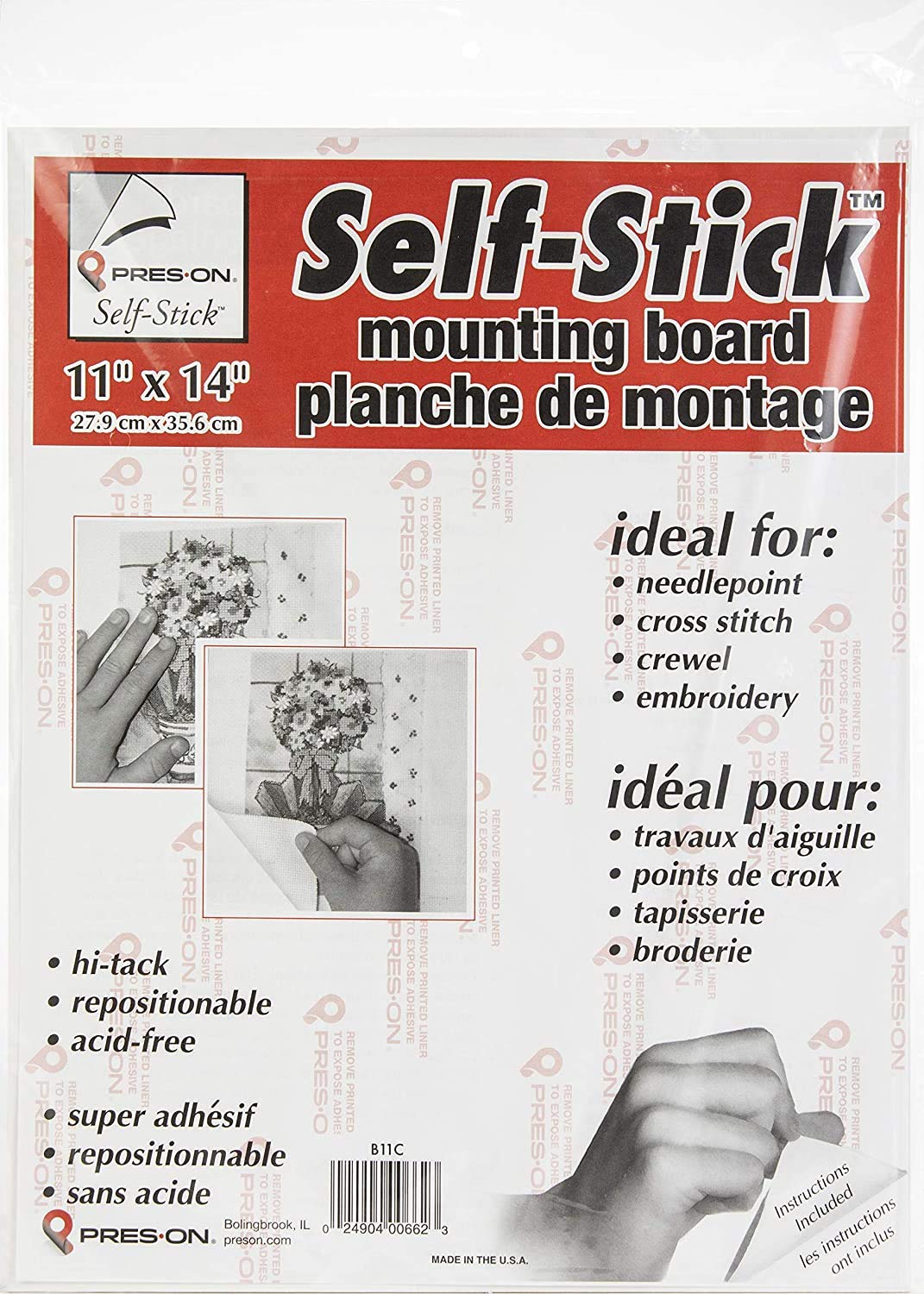 Pres-On Products Press-On Mounting Board 11"X14"-6/Pk-11x14, 6 Pack TAMRAN