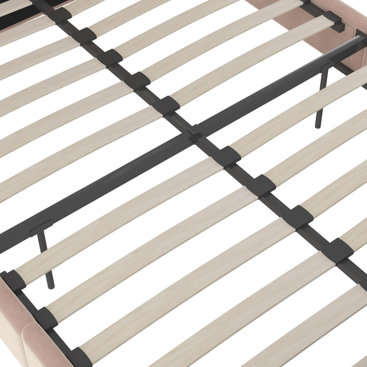 Little Seeds Valentina Kids' Full Upholstered Bed, Pink Velvet Little Seeds